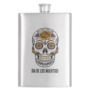 Dia de los Muertos (Day of the Dead) Classic Flask