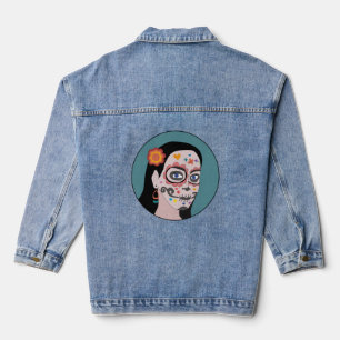 Día de Los Muertos Day of the Dead Denim Jacket