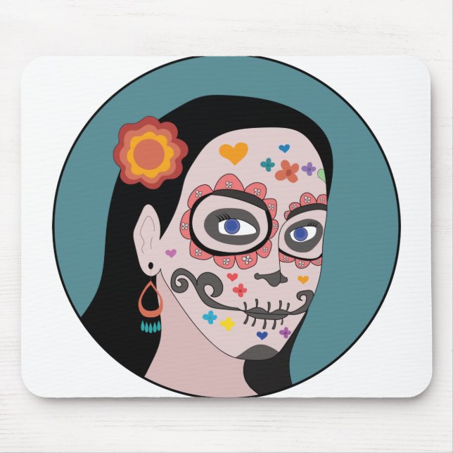 Día de Los Muertos Day of the Dead Mouse Pad (Front)