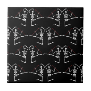 Dia de Los Muertos Day of the Dead trivet Tile