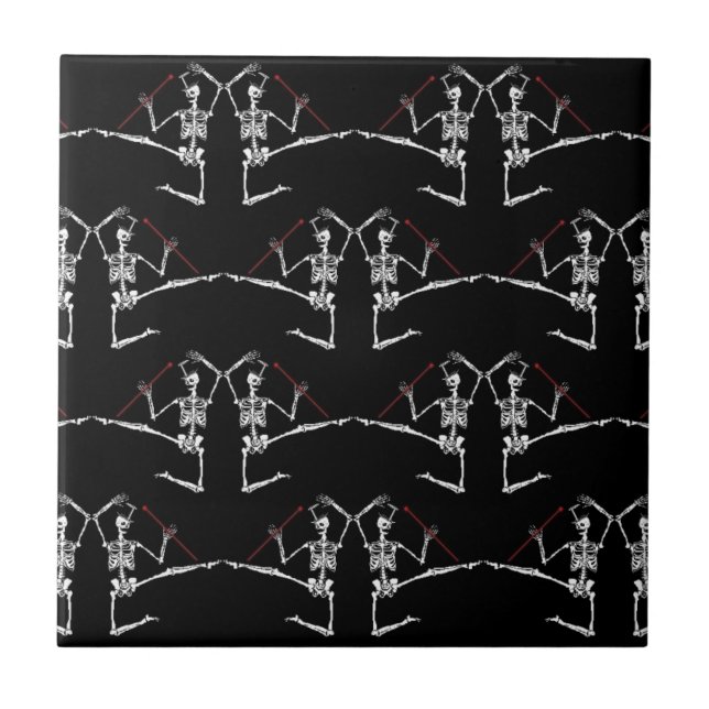 Dia de Los Muertos Day of the Dead trivet Tile (Front)