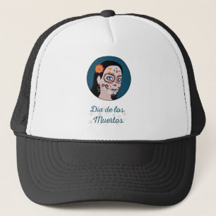 Día de Los Muertos Day of the Dead Trucker Hat