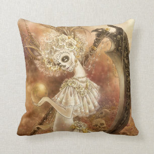 Dia de los Muertos Fantasy Pillow