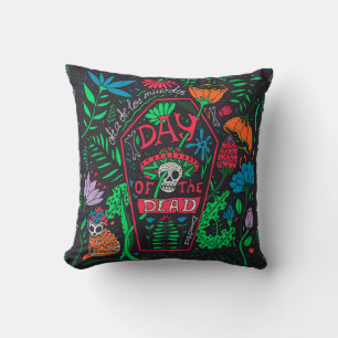 Dia de los Muertos: Festive Card Set Throw Pillow