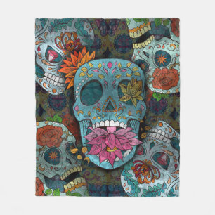 Dia De Los Muertos Fleece Blanket