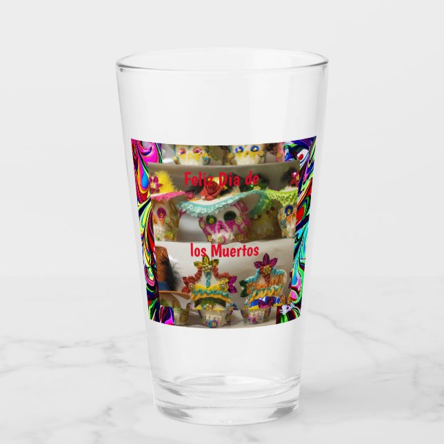 Dia de los Muertos, Glass Tumbler (Front)