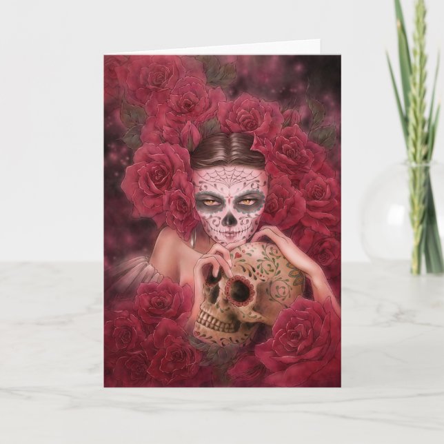 Dia de los Muertos Greeting Card (Front)
