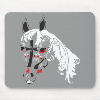 dia de los muertos horse mouse pad