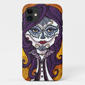 Dia de los Muertos iphone4 case-orange iPhone 11 Case
