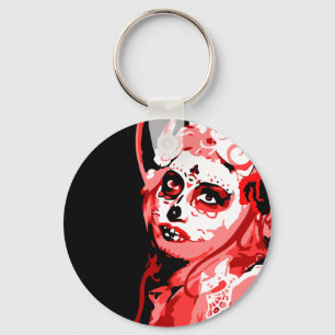 dia de los muertos keychain