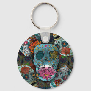 Dia De Los Muertos Keychain
