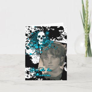 dia de los muertos memorial celebration thank you card