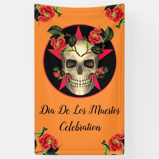 Dia De Los Muertos Party Banner (Vertical)
