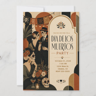 Dia De Los Muertos Party Invitation