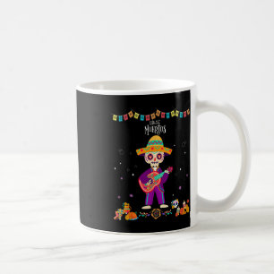 Dia De Los Muertos Skeleton Dancing With Guitar Ha Coffee Mug