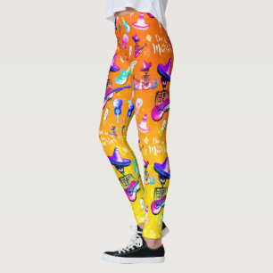 Dia De Los Muertos- Skeleton Playing a Guitar Leggings