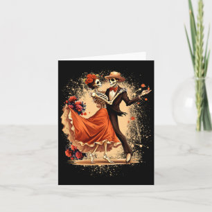 Dia De Los Muertos Skeletons Dancing Mexican Day O Card