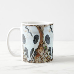 dia de los muertos skull mug
