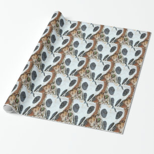 dia de los muertos skull wrapping paper