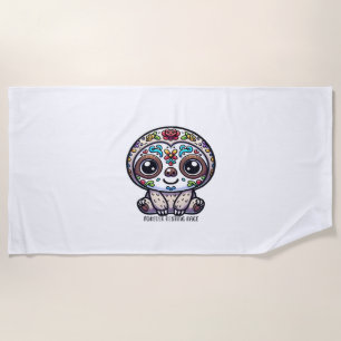 Dia De Los Muertos Sloth Active T-Shirt Beach Towel