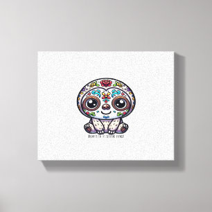 Dia De Los Muertos Sloth Active T-Shirt Canvas Print