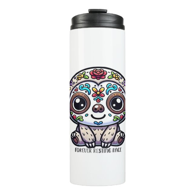 Dia De Los Muertos Sloth Active T-Shirt Thermal Tumbler (Front)