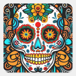 Dia de los Muertos  Square Sticker