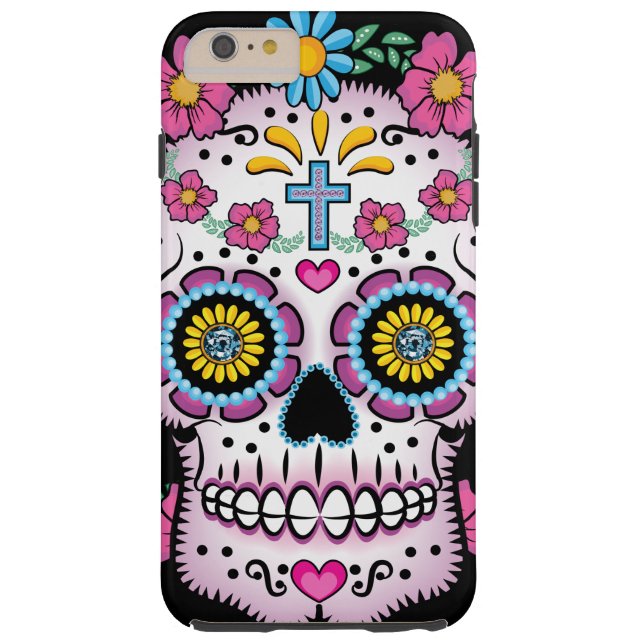 Dia de los Muertos Sugar Skull Case-Mate iPhone Case (Back)