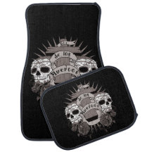 Dia De Los Muertos Sugar Skull Cross Roses