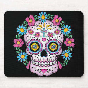 Dia de los Muertos Sugar Skull Mouse Pad