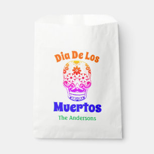 Dia De Los Muertos Sugar Skull   Personalized Favour Bag