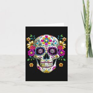Dia De Los Muertos Sugar Skull Tee Cinco De Mayo Card