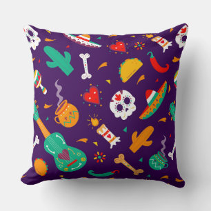 Dia De Los Muertos Throw Pillow