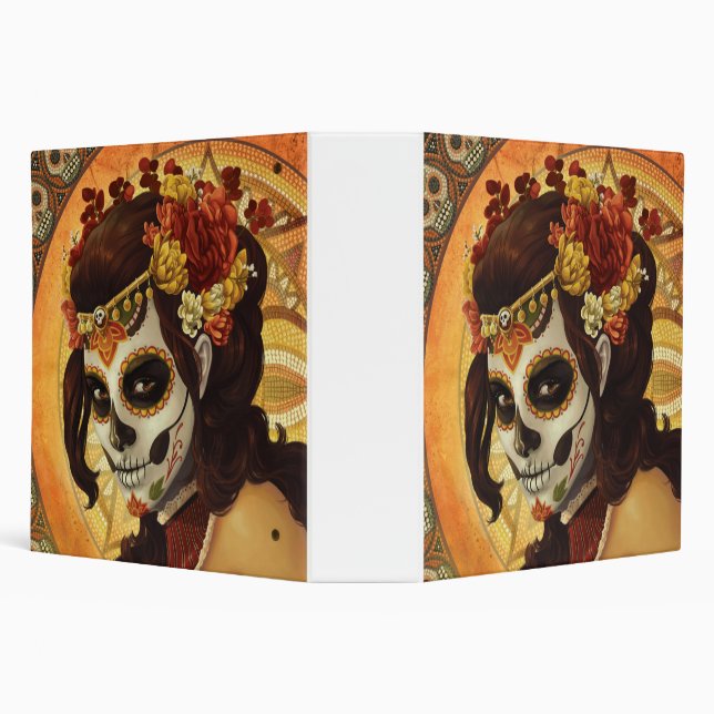 Dia De Los Muertos Throw Pillow Binder (Background)