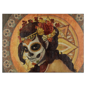 Dia De Los Muertos Throw Pillow Cutting Board