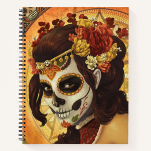 Dia De Los Muertos Throw Pillow Notebook