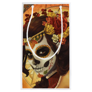 Dia De Los Muertos Throw Pillow Small Gift Bag