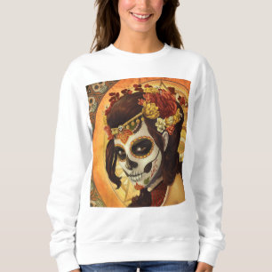 Dia De Los Muertos Throw Pillow Sweatshirt