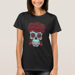 Dia De Los Muertos Valentines Day Roses Valentine T-Shirt