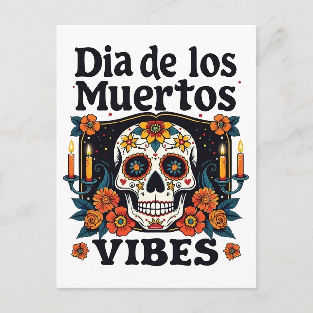 Día De Los Muertos Vibes Oaxaca Day of the Dead  Holiday Postcard (Front)