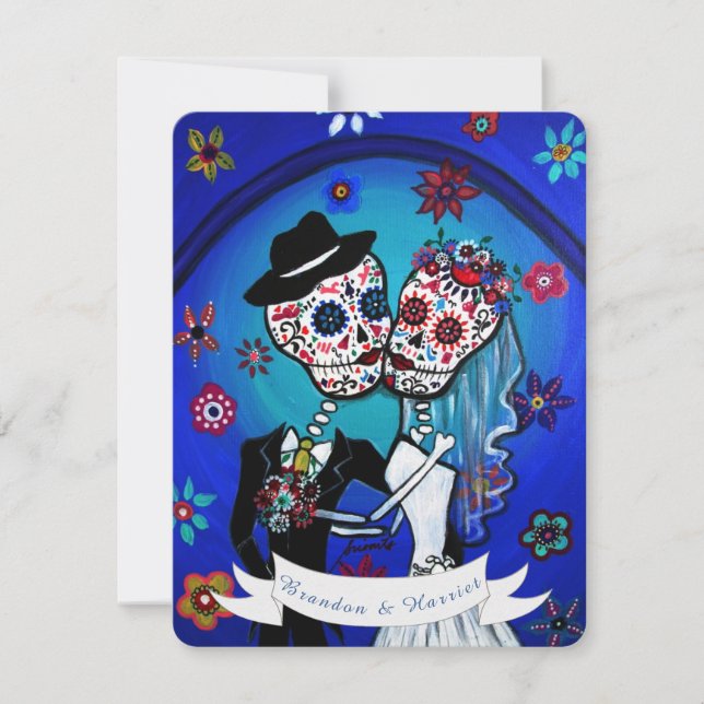DIA DE LOS MUERTOS WEDDING INVITATION (Front)