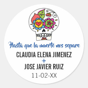 Dia de Los Muertos Wedding Stickers