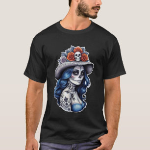 Dia de Los mutertos - Calavera La Catrina Portrait T-Shirt