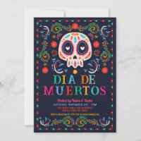 Dia De Muertos Birthday Party Fiesta Mexican Skull