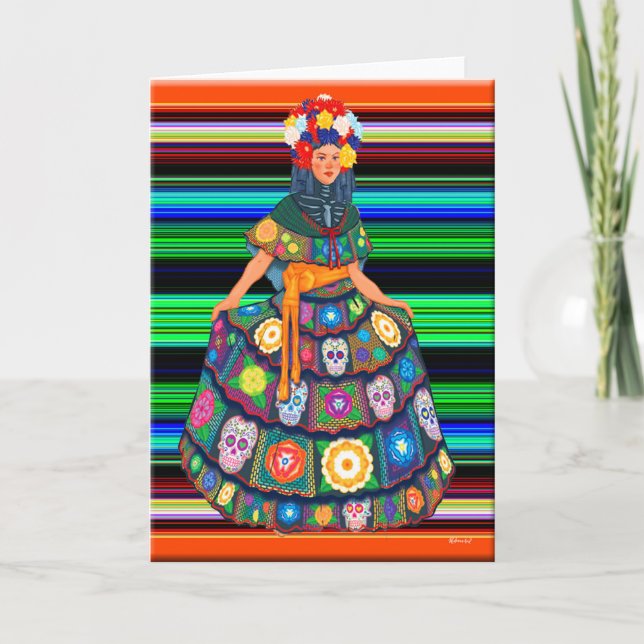 Día de Muertos Card (Front)
