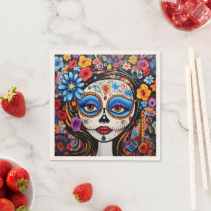 Dia de Muertos☠️ La Calavera Catrina Napkin