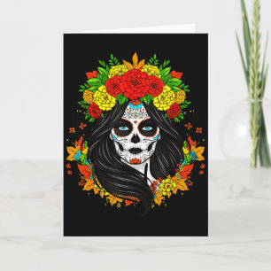 Día De Muertos La Catrina Day Of The Dead Women Su Card