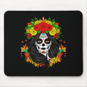 Día De Muertos La Catrina Day Of The Dead Women Su Mouse Pad