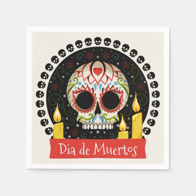 Dia De Muertos Napkin (Front)