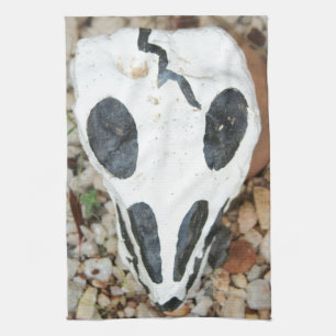 Dia de Muertos painted skull Kitchen Towel